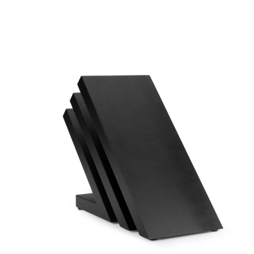 Magnetic Knife Log with six positions in black beech